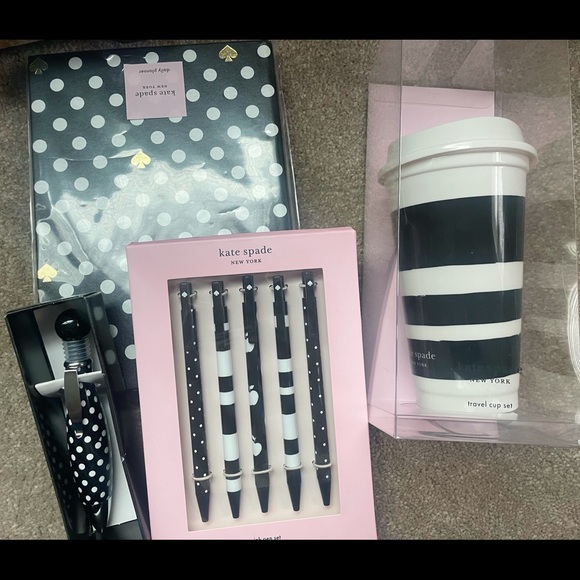 Kate Spade stationery lot Folio cup Planner Pens - Picture 5 of 5
